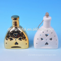 Wholesale ceramic white small wine bottles for sale with led light for decoration